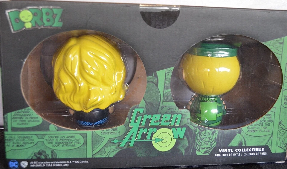 FANTÁSTICO FUNKO POP DORBZ - FLECHA VERDE Y CANARIO NEGRO 2017 CONVENCIÓN DE PRIMAVERA DC Foto 3 de 4