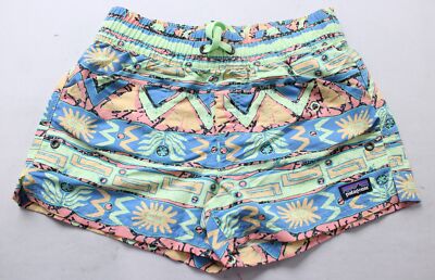 Patagonia Girl's Unlined Costa Rica Baggies Shorts JL3 Multicolor Medium NWT