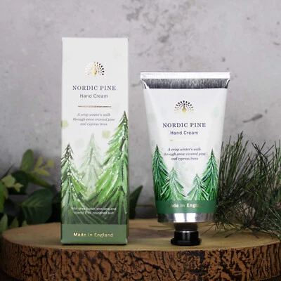 Shea Butter Hand Cream Fragranced Luxury Nordic Pine English Soap Company 75ml