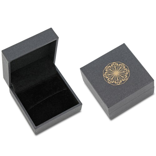 Amour Sterlingsilber Kissenschliff schwarz & weiß Diamant Heiligenschein Braut Ring Set - Bild 6 von 6