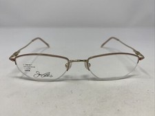 Joan Collins 9635 GRO 50-18-140 Gold/Red Metal Half Rim Eyeglasses Frame OZ18