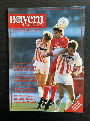 Bl 90/91 Bayern Munich - 1. FC Cologne, 20.04.1991 - Rétrospective Rouge Étoile - Photo 1/4
