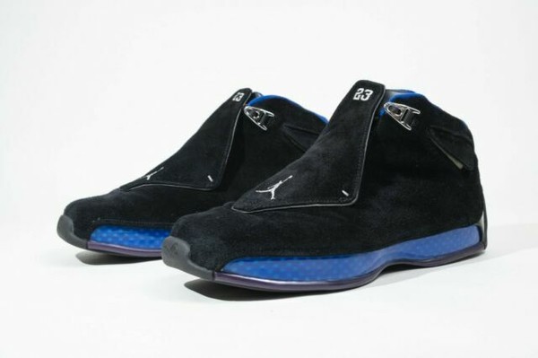 jordan 18s black and blue