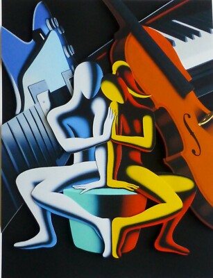 MARK KOSTABI No Title Love & Music 3D CONST. HAND SIGNED URBAN ART US ARTIST