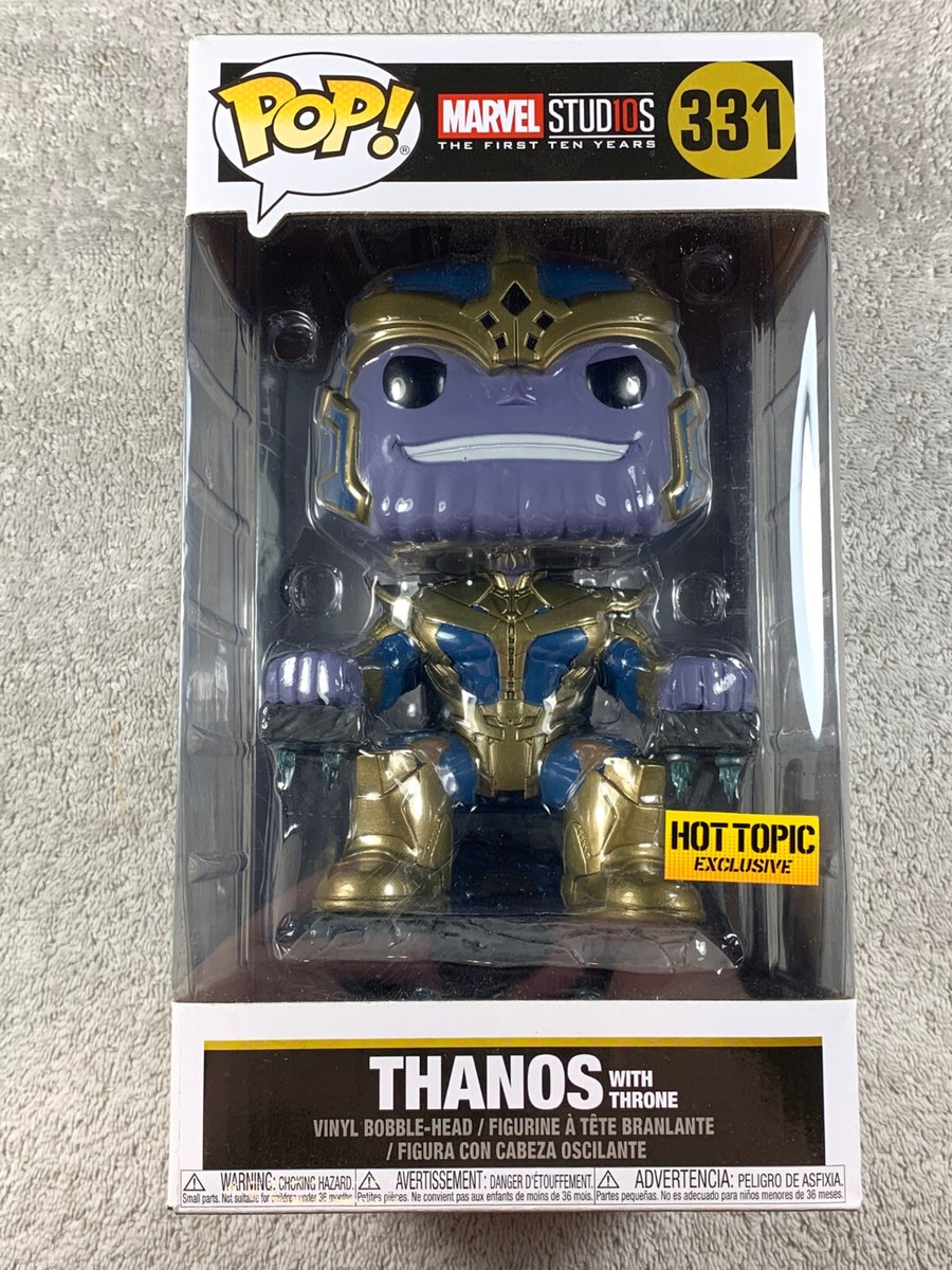 READ! Funko Pop! Marvel #331 Thanos with Throne Hot Topic