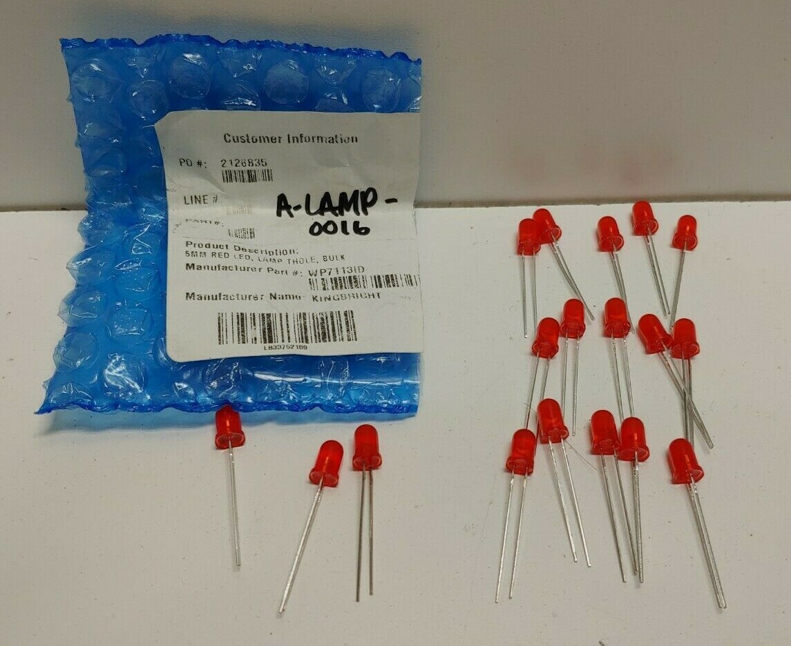POPESQ® #A4791 LED 5 mm 2mA Low Curent Red Pack of 10 POPESQ® #A4791 LED 5 mm 2mA Low Curent Red Pack of 10