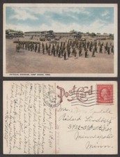 1918 Iowa Postcard Camp Dodge Army Physical Exercise 1918 Iowa Postcard Camp Dodge Army Physical Exercise