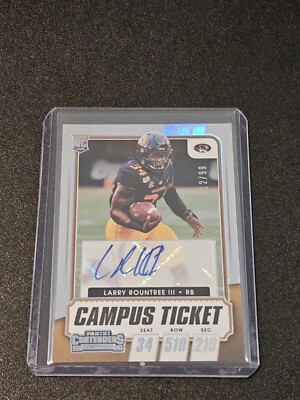 2021 Contenders Draft Campus Ticket Rookie Autograph /99 Larry Rountree III Auto