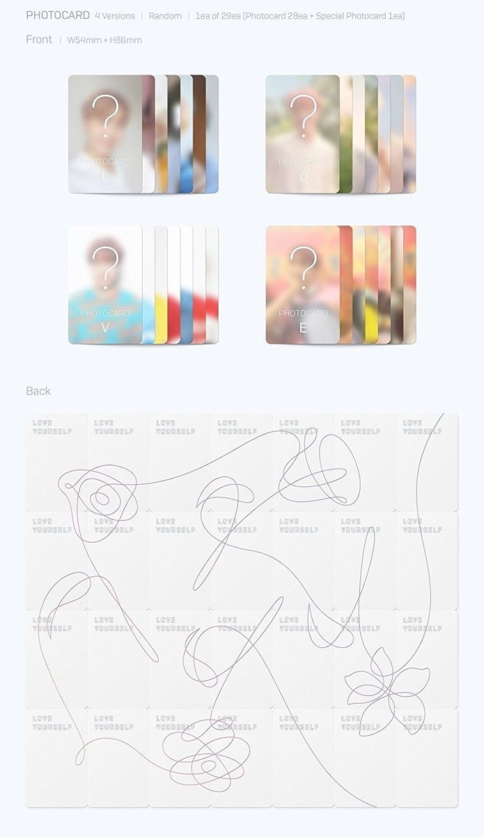 BTS LOVE YOURSELF 承 Her 5th Mini Album CD+Photobook+Sticker+