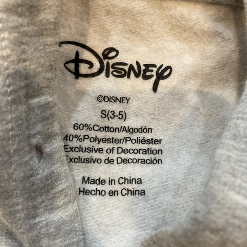 Disney Mickey Mouse Gray Fleece Short Hoodie Sweatshirt Youth/Teen Small (B13) - Picture 3 of 4
