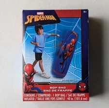 new Marvel What Kids Want Spider-Man Inflatable Punching Bop Bag Kids Exercise