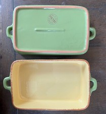 DUE Vietri Cucina Fresca Panettieri Rettangolari 8" Salvia Zafferano Italia NWoT