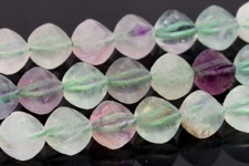 6x5MM Genuine Natural Fluorite Beads AAA Faceted Twisted Barrel Loose Beads 15"