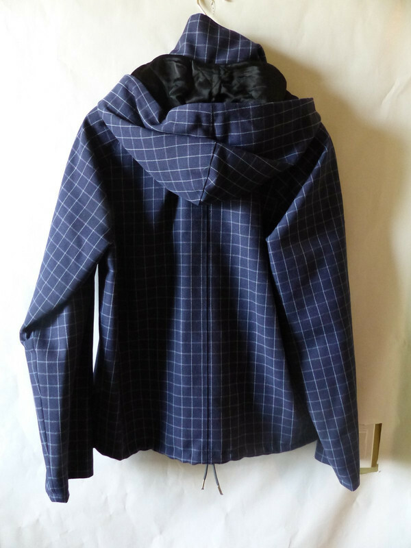 【極美品】MARNI ウール フードコート ネイビー46 極美品】MARNI マルニ ウールコート フード グレー チェック 46