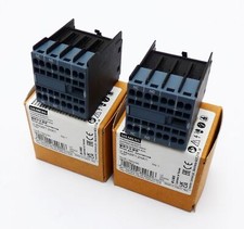 2x Siemens 3RH2911-2HA11 E:03 auxiliary switch block -unused/original packaging-