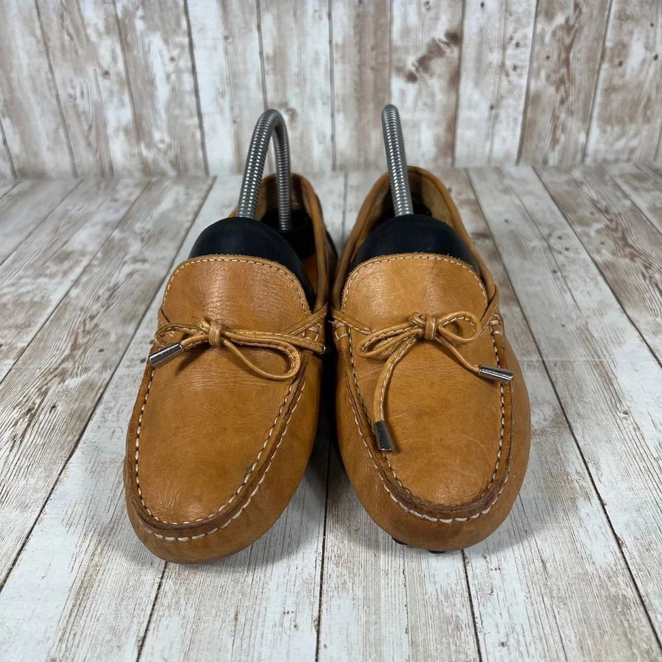 Mocasines de conducción Mercanti Fiorentini de cuero brasileño mocasines cómodos talla 8B Foto 4 de 4