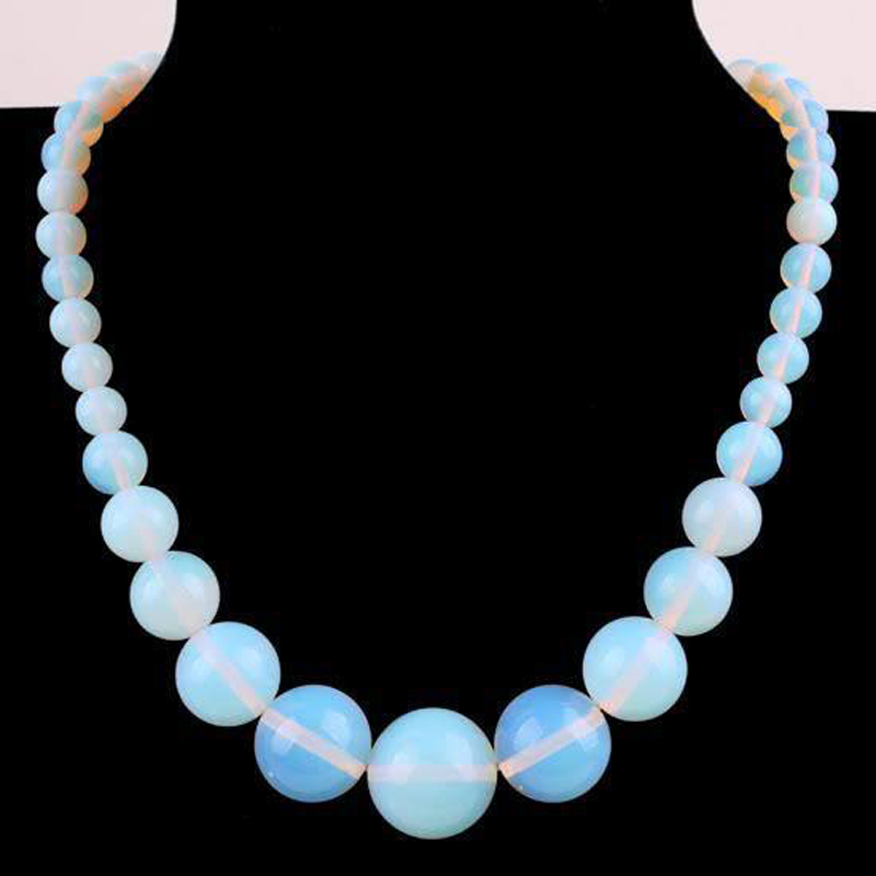 614mm Sri Lanka Moonstone Gemstones Round Beads Necklace 18" eBay