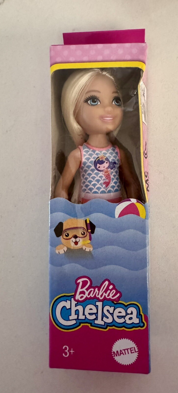 Chelsea Barbie Doll - 6 Inch Doll - Blonde - Beach - 6 Inch Doll - New