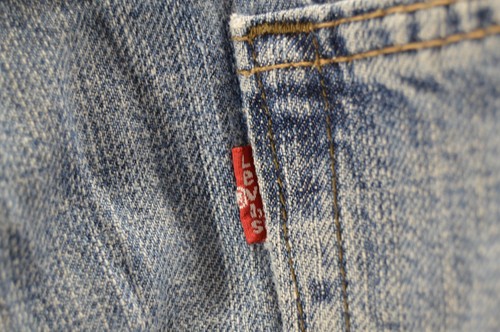 Levi’s 514 Jeans Mens 36x32 Slim Straight Blue Distressed Denim Pants Casual - Picture 11 of 14