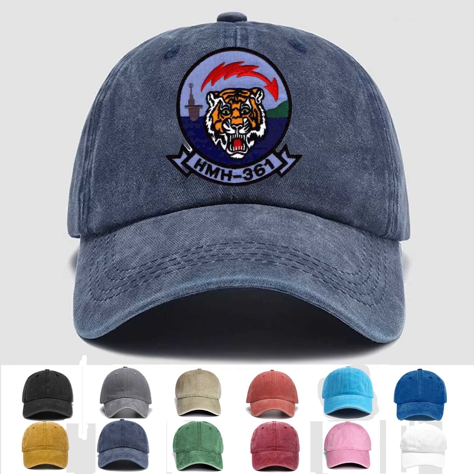 Custom Embroidered Hat HMH-361 - Helicopter Squadrons, Veteran Cap, Gift Idea