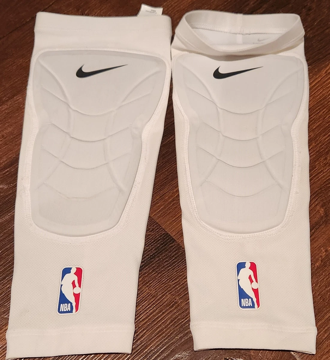 NIKE PRO NBA Padded Knee Leg Sleeves 2 pc Set Compression Fit Mens L/XL