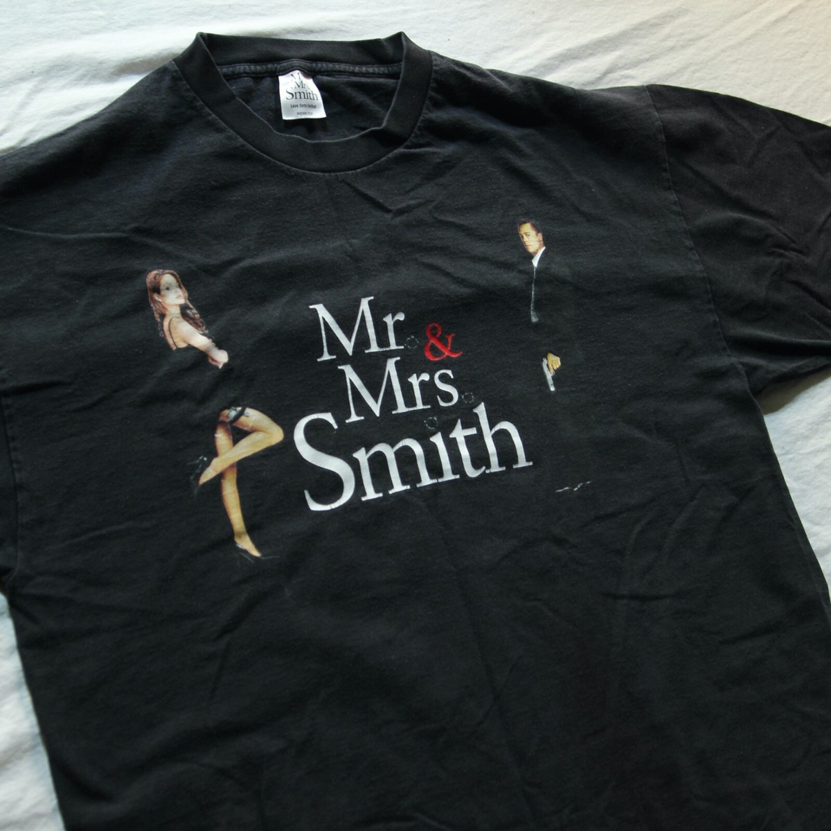 VTG Mr & Mrs Smith Movie Promo T Shirt 2005 Brad Pitt