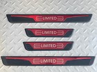 4PCS For Hyundai Kona Accessories Red Car Door Scuff Sill Cover Protector Trim