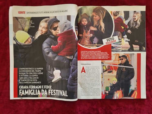 2828 RIVISTA GENTE 2023 4 CHIARA FERRAGNI FEDEZ CLAUDIA CARDINALE MELISSA SATTA - Photo 7 sur 18