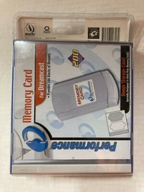 Performance Sega Dreamcast Memory Card - 200 Blocks - Sealed