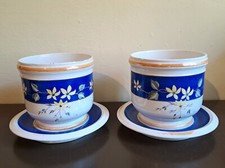 SOCIETA' CERAMICA RICHARD MILANO 2 antichi vasi in ceramica fine '800 no Ginori