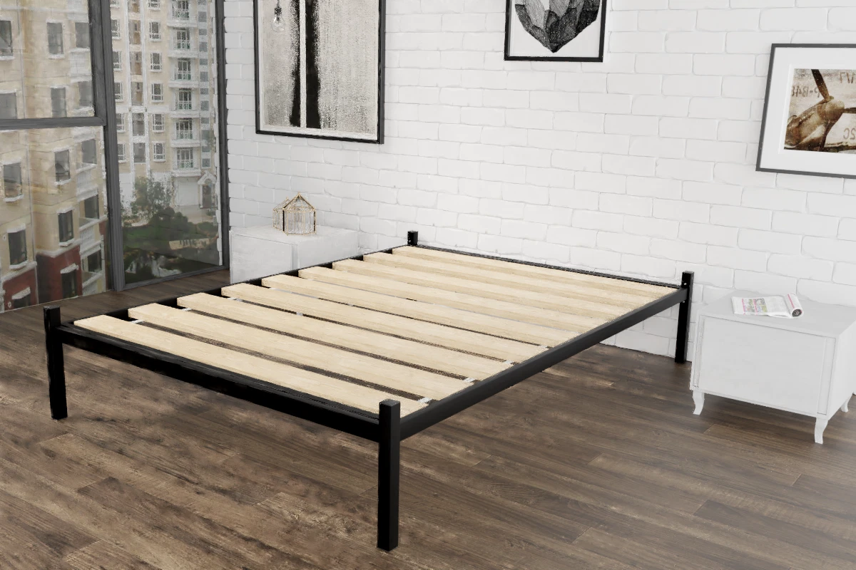 Metal platform bed 2024 frame near me