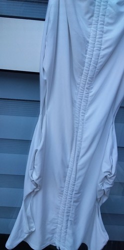 MISSGUIDED WOMEN'S LONG CREAM BODYCON DRESS SIZE 14 - Picture 3 of 5