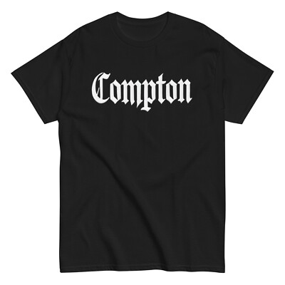 CLASSIC COMPTON SHIRT - OG GILDAN Eazy E NWA Dr. Dre - Black 001 - 100% COTTON