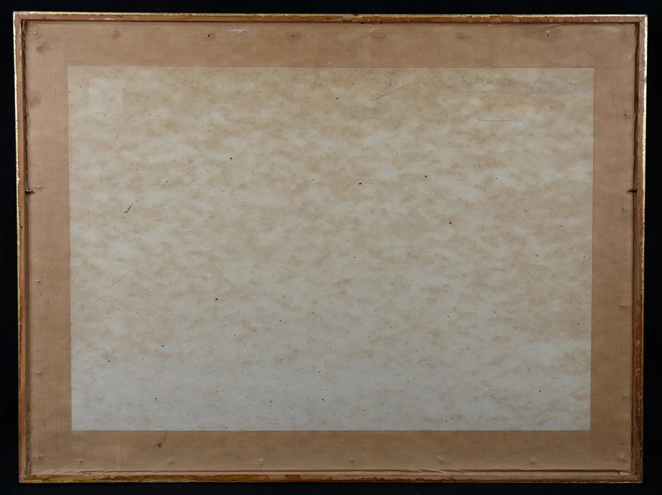 Roger Marage (1922-2012) Path To Corny-Sur-Moselle Pont-à-mousson Méheut Foto 3 de 4