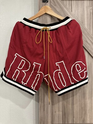 Rhude Court Logo Shorts Sz 2XL  NWT