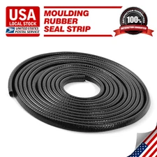 Black 40FT U Shape Rubber Seal Weather Strip Door Edge Moulding Trim For Nissan