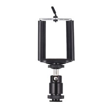 Adjustable Holder Clip Ball Head 1/4"Screw Mounts For DSLR Smartphone P2K6