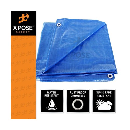 Better Blue Poly Tarp 15' x 20' - Multipurpose Protective Cover - Lightweight... - Picture 2 of 5
