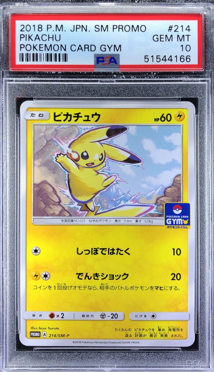 Pokemon Japanese Promo SM 214/SM-P Pikachu Gym Pack Card Pokemon Japanese Promo SM 214/SM-P Pikachu Gym Pack Card