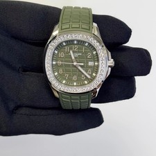Patek Philippe Aquanaut 38mm Green Dial Watch Ref# 5267/200A-011 2