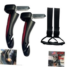2PCS 4 in 1 Car Door Handle  2PCS Hand Grab Straps for Elderly, Door Assist