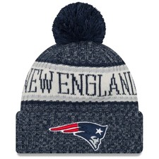 New Era NFL Sideline 2018 Bobble Beanie New England Patriots