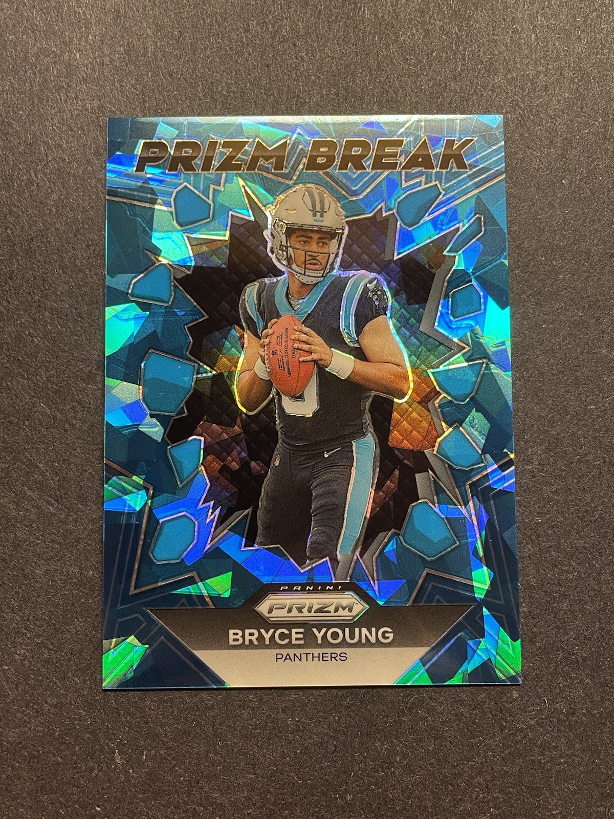 2023 Panini Prizm - Prizm Break Bryce Young #PB-3 Blue Ice Prizm /99 (RC) Rookie