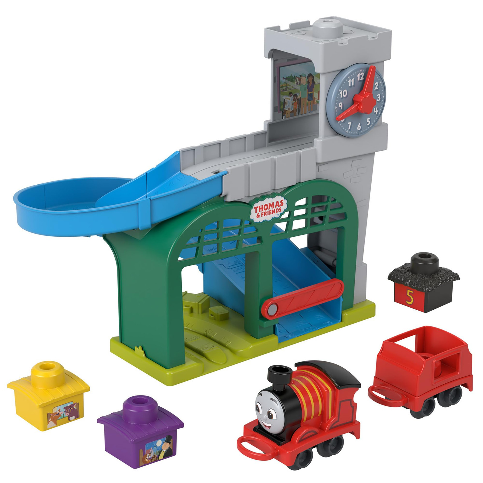 Thomas & Friends My First Thomas James Train Playset with Knapford Station  
