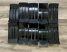 Vintage Rolodex Lot Of 10 EMPTY Plastic Card File Trays Black Misc Models