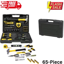 NEW Durable Stanley Assortment Home Tool Kit 65-PIECES for Household Projects