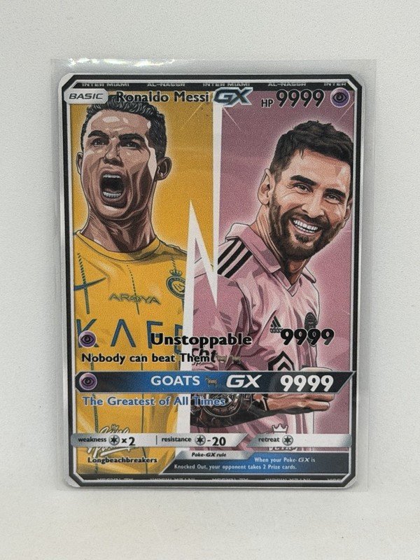Cristiano Ronaldo Lionel Messi Pokémon Card Argentina Full Art