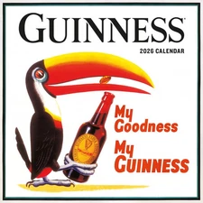 Carousel Calendars,  Guinness Poster Art 2026 Wall Calendar