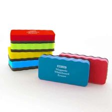 Bazic Magnetic Eraser Dry Erase White Board Foam Comfort Grip Office School