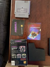 NINTENDO NES IN BOX LOT OF 5 GAMES Tetris Pac-Man Pinball +